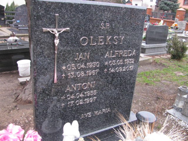 Antoni Oleksy 1935 Prochowice - Grobonet - Wyszukiwarka osób pochowanych