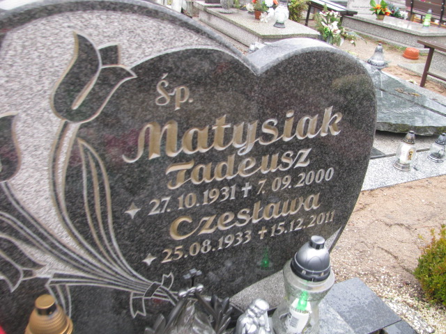 Czesława Matysiak 1933 Prochowice - Grobonet - Wyszukiwarka osób pochowanych