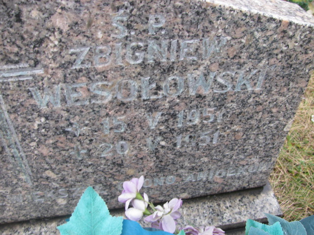 Zbigniew Wesołowski 1951 Prochowice - Grobonet - Wyszukiwarka osób pochowanych