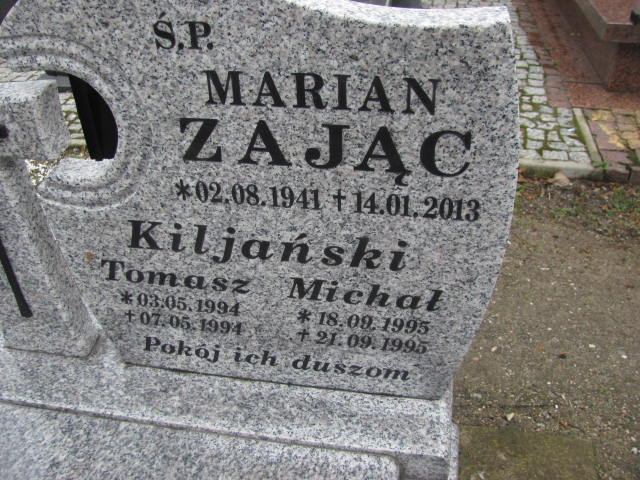 Tomasz Kiljański 1994 Prochowice - Grobonet - Wyszukiwarka osób pochowanych