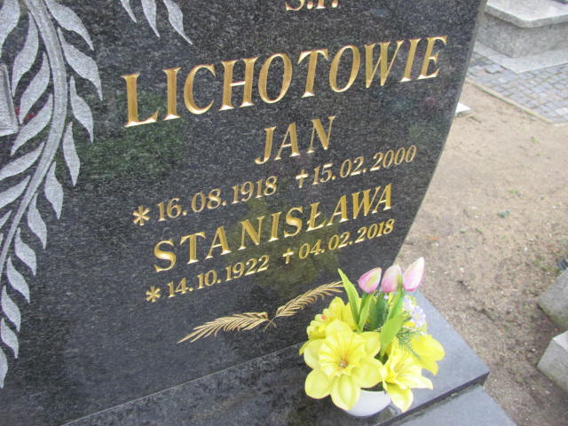 Jan Lichota 1918 Prochowice - Grobonet - Wyszukiwarka osób pochowanych