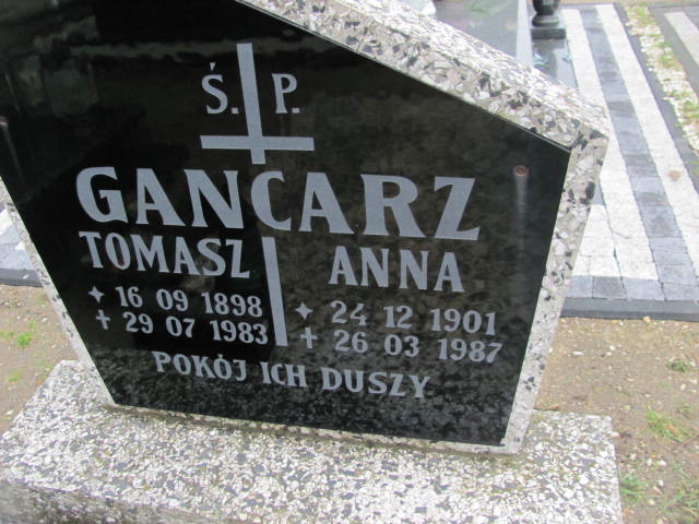 Tomasz Gancarz 1898 Prochowice - Grobonet - Wyszukiwarka osób pochowanych
