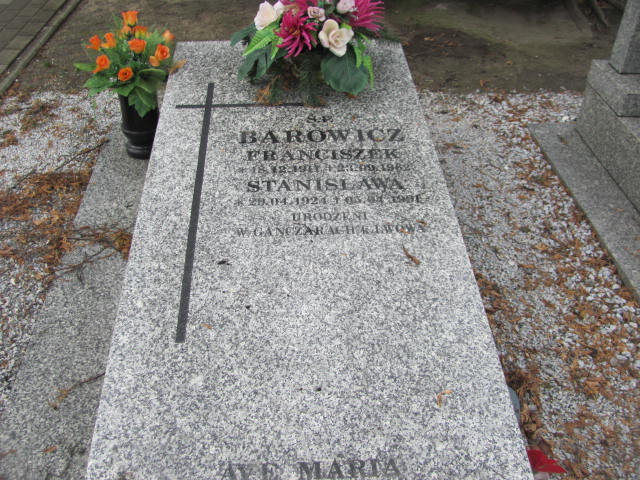Grób Franciszek Barowicz
