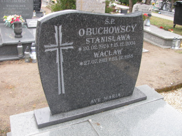 Stanisława Obuchowska 1924 Prochowice - Grobonet - Wyszukiwarka osób pochowanych