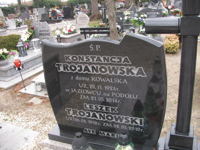 Konstancja Trojanowska 1924 Prochowice - Grobonet - Wyszukiwarka osób pochowanych