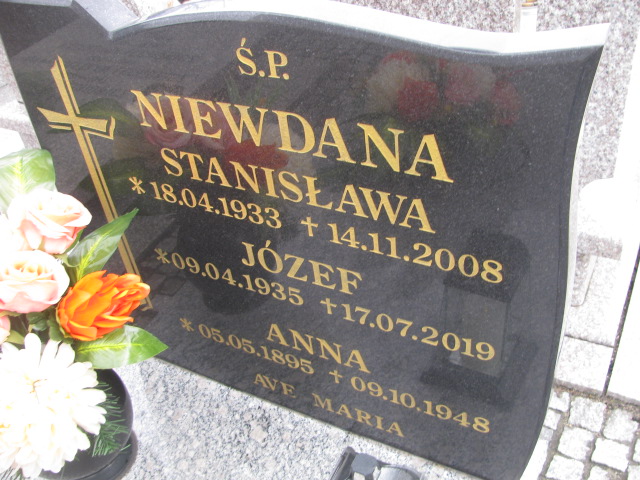 Józef Niewdana 1935 Prochowice - Grobonet - Wyszukiwarka osób pochowanych