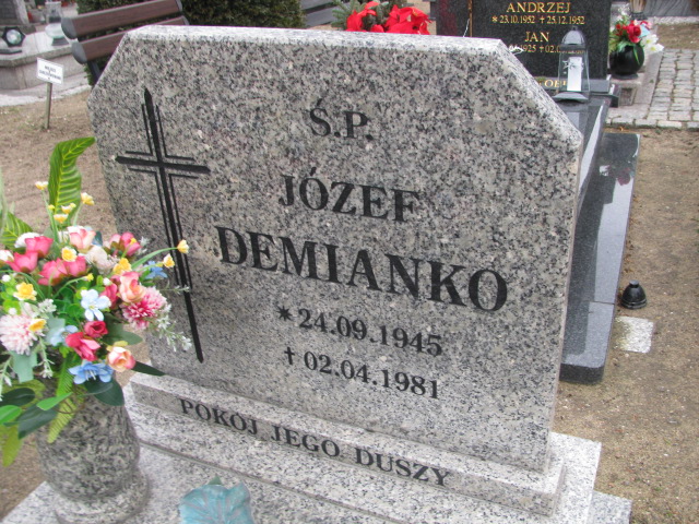 Józef Demianko 1945 Prochowice - Grobonet - Wyszukiwarka osób pochowanych