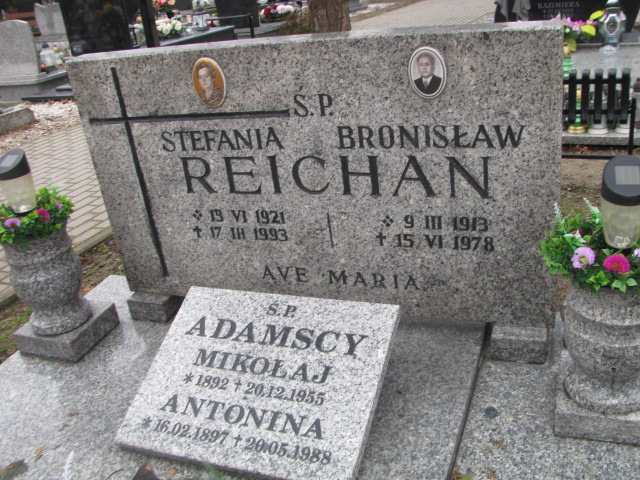 Antonina Adamska 1897 Prochowice - Grobonet - Wyszukiwarka osób pochowanych