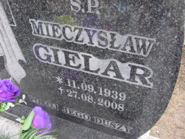 Mieczysław Gielar 1939 Prochowice - Grobonet - Wyszukiwarka osób pochowanych