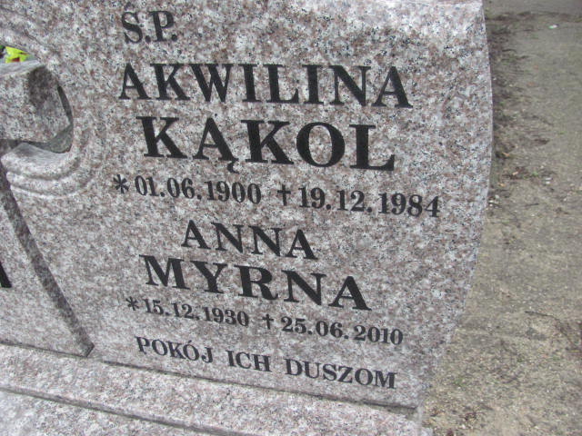 Anna Myrna 1930 Prochowice - Grobonet - Wyszukiwarka osób pochowanych