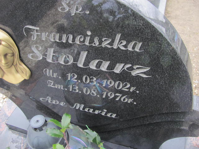 Franciszka Stolarz 1902 Prochowice - Grobonet - Wyszukiwarka osób pochowanych